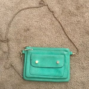 Small teal purse